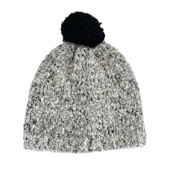 Express Knit Beanie Pom Pom Hat One Size fits most - Picture 1 of 12